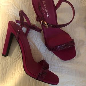 Pink Snakeskin Heels